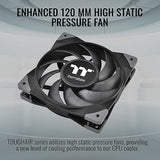 Thermaltake TOUGHAIR 110 140W TDP Top Flow CPU Cooler, Intel/AMD Universal Socket (LGA 1700/1200), 120mm 2000RPM High Static Pressure PWM Fan with High Performance Copper Heat Pipes CL-P073-AL12BL-A