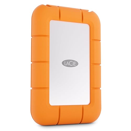 LaCie Rugged Mini SSD 1TB Solid State Drive - USB 3.2 Gen 2x2, speeds up to 2000MB/s, Compatible with PC, Mac, and iPad (STMF1000400)