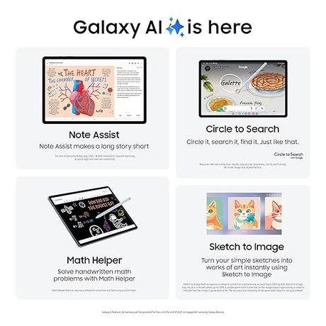 Samsung Galaxy Tab S10+ 5G 12.4” 256GB, Android Tablet, (AT&T Network), Circle to Search, Long Battery Life, Big Screen, S Pen Included, Durable, US Version, 2024, Moonstone Gray, SM-X828UZAAATT Moonstone Gray 256GB S10+ Connected AT&T Network