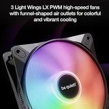 be quiet! Pure Loop 3 LX 360 mm, All-in-One Water Cooling, 3 Light Wings LX 120 mm PWM High-Speed Fans, ARGB Cooling Block Featuring 10 Included Lighting foils, Impressively high Cooling Performance 360mm LX Pure Loop 3