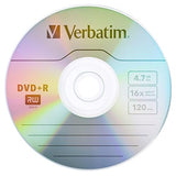 Verbatim DVD+R Discs, 4.7GB, 16x, Spindle, Silver