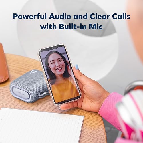 Creative MUVO Flex Portable Waterproof Bluetooth 5.3 Speaker with Auracast, Up to 10 Hours of Battery Life, IP67 Waterproof, and Powerful Bass Performance (Gray)