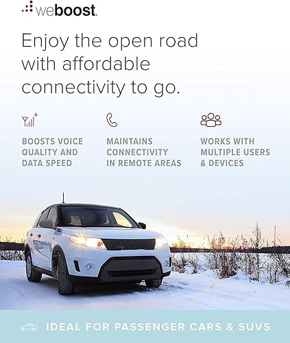weBoost Drive X (655021) Vehicle Cell Phone Signal Booster | Car, Truck, Van, or SUV | U.S. Company | All Canadian Carriers - Bell, Rogers, Telus & More | ISED Approved