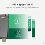 Plugable WiFi 6 USB WiFi Adapter for Desktop PC and Laptops, AX1800 USB 3.0 and USB C Wireless Adapter with 2.4GHz + 5GHz Dual Band Connection for Windows 10/11