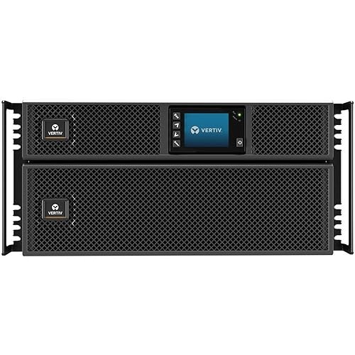 Vertiv Liebert GXT5 UPS with RDU 101/Webcard - 10kVA 10kW 208V, Online Double Conversion 5U Rack/Tower, Energy Star Certified, Lead Acid, Sine Wave, Battery Backup, 1.0 Power Factor(GXT5-10KHVRT5UXLN) UPS w/ Network Card 10kVA/10kW 208V