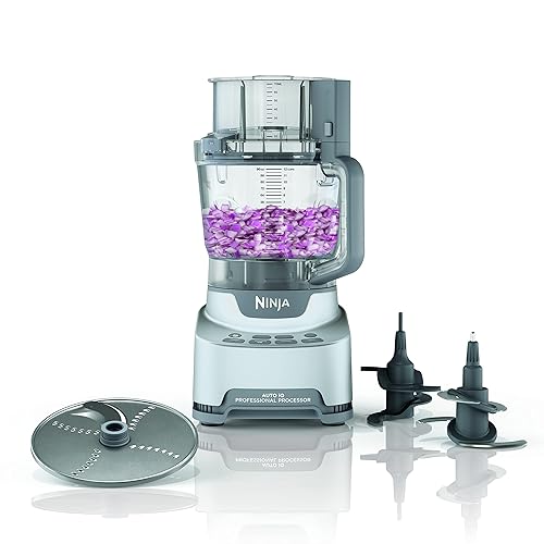 Ninja NF700C Professional XL Food Processor, 12-Cup Capacity, 4 Auto-iQ Programs, Silver, 1000-Watts