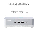 ASUS NUC 14 Pro+ Full System Mini PC with Intel 14th Gen Core Ultra 5 125H, 16GB DDR5 RAM, 512GB PCIe G4x4 NVMe SSD, Thunderbolt 4, Win 11 Home, Silver Aluminum Chassis, VESA Mount Included