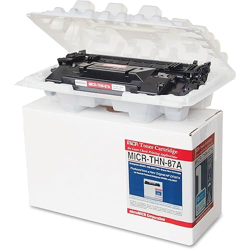 Micromicr MICRTHN87A MICR Toner Cartridge - Black