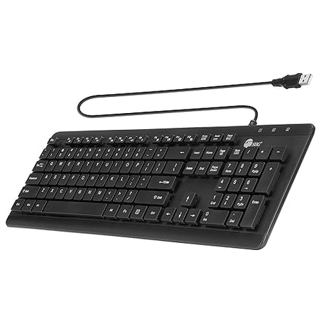 SIIG Wired Computer Washable Keyboard with 104-Keys, EN60601-1 & IP68 Compliant, Silicone Silent & Quiet, Industrial & Medical Grade (JK-US0U11-S1)