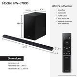 Samsung 3.1 Channel Sound Bar with Dolby Atmos Wireless Audio