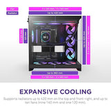 NZXT H9 Flow RGB (2025) Dual-Chamber Mid-Tower Case w/RGB Fans - All Black