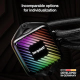 be quiet! Pure Loop 3 LX 360 mm, All-in-One Water Cooling, 3 Light Wings LX 120 mm PWM High-Speed Fans, ARGB Cooling Block Featuring 10 Included Lighting foils, Impressively high Cooling Performance 360mm LX Pure Loop 3