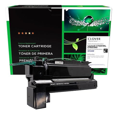Clover Remanufactured High Yield Toner Cartridge Replacement for Lexmark C792 | Black