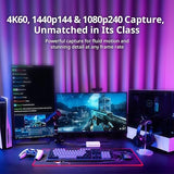 AVerMedia 4K HDMI Capture Card, USB Game Capture Card for Streaming and Recording with True Low Latency on PS5/Pro, Xbox, Switch 2, PC on Twitch, OBS, for Win11, Mac-GC553Pro Live Gamer Ultra S White Elena_WH