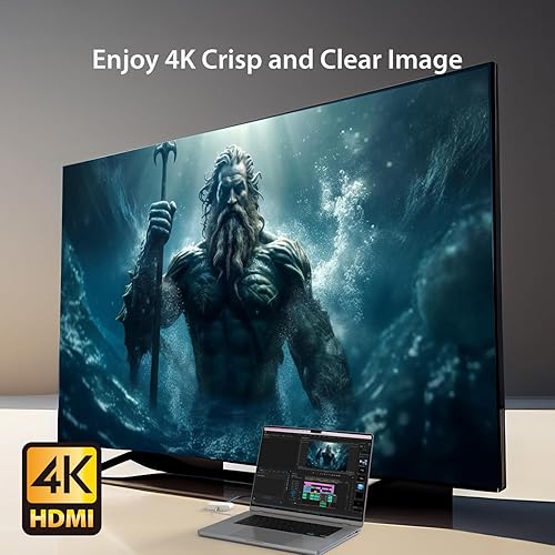 j5create USB-C to HDMI & USB Type-A with Power Delivery(Eco-Friendly) with 4K HDMI, USB-A 5Gbps, PD 100W Charging | Compatible with MacBook Pro,Chromebook,HP, Samsung and more Type-C Devices(JCA379EW) Natural White