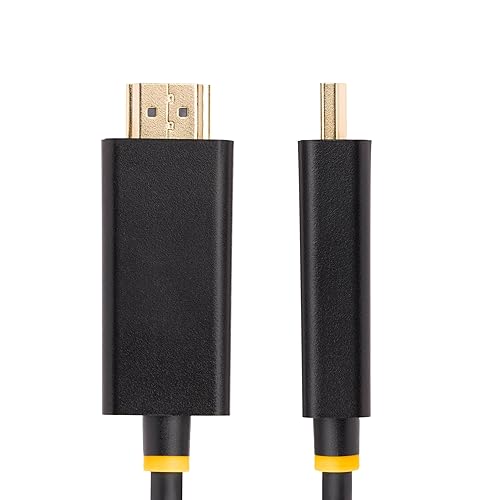 StarTech.com 3.3ft (1m) DisplayPort to HDMI Adapter Cable, 4K 60Hz with HDR, DP to HDMI 2.0b Cable, Active Video Converter