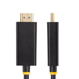 StarTech.com 3.3ft (1m) DisplayPort to HDMI Adapter Cable, 4K 60Hz with HDR, DP to HDMI 2.0b Cable, Active Video Converter