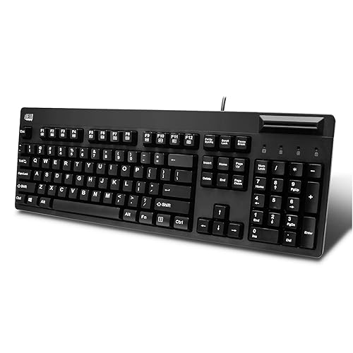 Adesso EasyTouch AKB-630SB-TAA – Smart Card Reader Keyboard (TAA Compliant)