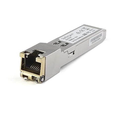 StarTech.com Dell EMC SFP-1G-T Compatible SFP Module - 1000BASE-T - SFP to RJ45 Cat6/Cat5e - 1GE Gigabit Ethernet SFP - RJ-45 100m - (SFP1GTEMCST)