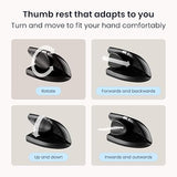Contour Design Unimouse Eco Wireless Bluetooth Ergonomic Mouse - Vertical Gaming Computer Mouse for Laptop and Desktop - Fully Adjustable Ergonomic Wireless Mouse - Mac & PC Compatible - (Right-Hand)