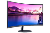 SAMSUNG 27-Inch S39C Series FHD Curved Gaming Monitor, 75Hz, AMD FreeSync, Game Mode, Advanced Eye Comfort, Frameless Display, Built in Speakers, Slim Metal Stand, LS27C394EANXGO, 2023, Black