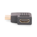 StarTech.com Right Angle HDMI 2.0 Adapter, Male to Female, Horizontal 90-Degree Angled HDMI Port Saver/Extension, 4K 60Hz