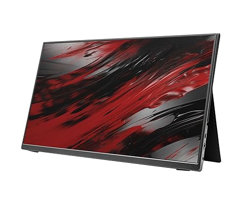 CODi 16 Portable USB-C Monitor – Full HD Display, HDR, Built-in Speakers, Mini HDMI, Dual USB-C, Slim Design, Freesync – External Monitor for Laptop, Mac, PC, Xbox, PS5, Switch