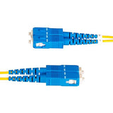 StarTech.com 1m (3.3ft) LC to SC (UPC) OS2 Single Mode Duplex Fiber Optic Cable, 9/125µm, 100G, LSZH Fiber Patch Cord