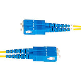 StarTech.com 50m (164ft) LC to SC (UPC) OS2 Single Mode Duplex Fiber Optic Cable, 9/125, 100G, LSZH Fiber Jumper Cord