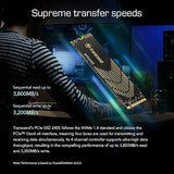 Transcend 1TB NVMe PCIe Gen4 x4 MTE240S M.2 SSD Solid State Drive TS1TMTE240S