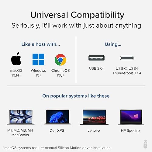 Plugable USB C to DisplayPort Adapter, Universal Video Graphics Adapter for USB 3.0 and USB-C Macs and Windows, Extend a DisplayPort Monitor up to 1080p@60Hz
