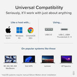 Plugable USB C to DisplayPort Adapter, Universal Video Graphics Adapter for USB 3.0 and USB-C Macs and Windows, Extend a DisplayPort Monitor up to 1080p@60Hz