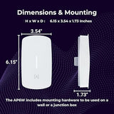 Alta Labs AP6W Wall Mounted PoE Pass Through WiFi 6 Access Point | Seamless Roaming | 3 Gbps | Dual Band | Content Filtering | IP54 Rated | Real-Time Network Monitoring | WiFi Access Point