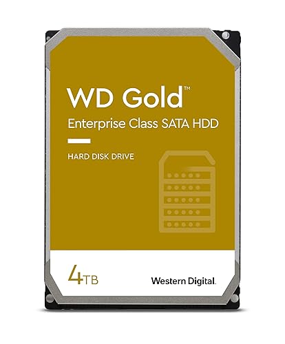 Western Digital 4TB WD Gold Enterprise Class Internal Hard Drive - 7200 RPM Class, SATA 6 Gb/s, 256 MB Cache, 3.5 - WD4003FRYZ
