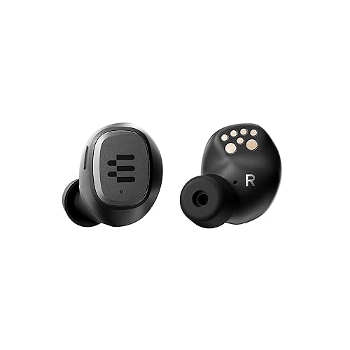 EPOS GTW 270 Wireless Gaming Earbuds, Bluetooth, Noise Reducing Closed Design, Dual Mics, Ergonomic Fit, IPX 5 Water Resistant, Portable Charging Case, 20 Hours of Playtime,Black/Silver/Grey