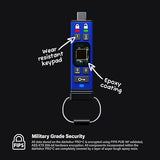 iStorage datAshur PRO+C 512GB | Secure USB Type-C Memory Stick | FIPS 140-3 Level 3 Pending | PIN Protected | Type C-A Adapter Included.