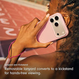 Beats iPhone 17 Pro Kickstand Case with MagSafe & Camera Control, Built in Stand & Lanyard, Matte Finish with Microfibre Lining – Pebble Pink iPhone 17 Pro Kickstand Pebble Pink