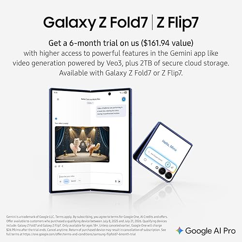 Samsung Galaxy Z Flip7, 512GB, Jet Black (CAD Version & Warranty) - AI Smartphone, 50MP, 6.9 Dynamic AMOLED Main Display, 120Hz Refresh, FlexCam Jet Black 512GB Samsung Galaxy FLIP 7 Phone Only