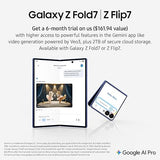 Samsung Galaxy Z Fold7, 512GB, Blue Shadow (CAD Version & Warranty) - AI Smartphone, Snapdragon 8 Elite, 200MP, Foldable Dynamic AMOLED Display, Mult-Tasking w/Galaxy AI Blue Shadow 512GB Samsung Galaxy FOLD 7 Phone Only