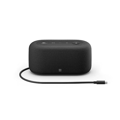 Microsoft Audio Dock - Teams Certified, USB-C dock, HDMI 2.0, USB-A, USB-C x 2 ports, pass-through charging, audio speaker phone, works with Teams, Zoom, and Google Meet apps