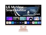 LG 27 FHD IPS MyView Smart Monitor with webOS and Built-in Speakers, Pink