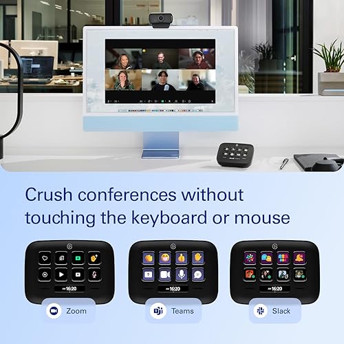 Elgato Stream Deck Neo (Black) – 8 Customizable Keys, 2 Touch Points, Speed Through Tasks & Workflows - Control Word, Excel, PowerPoint, Teams, Zoom, Spotify and More - Works with Mac & PC