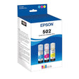 Epson 502 EcoTank Auto-Stop Ink Bottle, Colour Combo Pack (T502520) Color Combo Pack Ink Bottle