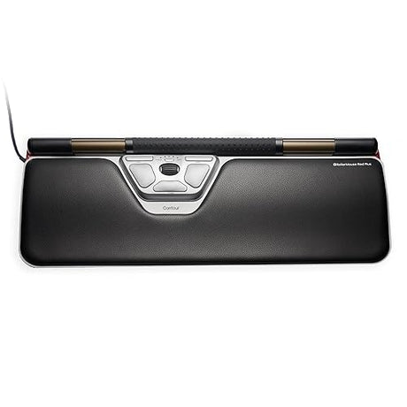 Contour Design RollerMouse Red Plus Wired Eco Optical Computer Mouse - Ergonomic Design for Optimal Efficiency - PC or Mac Compatible Ergonomic Mouse - 10-Speed Adjustable Ambidextrous Plug in Mouse