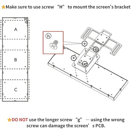 Lian Li 8.8 Universal Screen for PC - Adjustable Mounting for Any Computer Setup - Customizable ARGB Frame - PC Temperature Display Panel - LCD Screen Display - Mini Monitor - SM088X (US88 v1 Black)