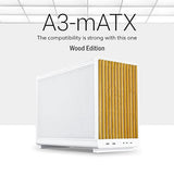 Lian Li A3-mATX-WD-26.3L Micro Form Factor Chassis-No Fans Included-Supports 360mm AIO-Modularity Design-for M-ATX, ITX Motherboard-DAN Cases Collaboration-Wood Front Panel-White (A3W-WD) A3 (Wood Front Panel-White)