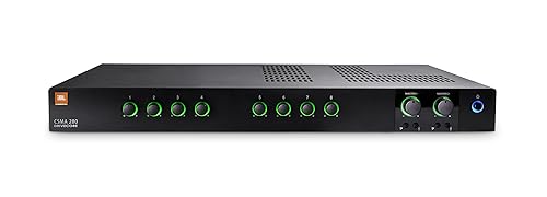 JBL Professional CSMA280 Commercial Series Two-Channel 80-Watt Powered Audio Mixer/Amplifier 80-Watt Two-channel