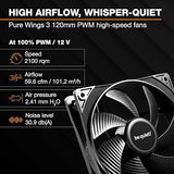 be quiet! Pure Loop 3 240mm All-in-One Water Cooling for Slightly Overclocked AMD/Intel Systems, 2X Pure Wings 3 120mm PWM High-Speed Fans, High Static Pressure, Whisper-Quiet PWM Pump