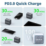 AVerMedia Portable Charger for Nintendo Switch, Steam Deck Dock, 100W GaN Fast Charging USB C Hub, TV Docking Station with 4K60 HDMI, Compatible with iPhone, iPad, Laptop, PC, Gaming Accessories Core Go - Black