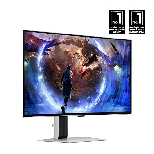 Samsung 27 Inch G6 OLED Silver Gaming Monitor with 360 Hz Refresh Rate, OLED Safeguard+, 0.03 ms - (LS27DG602SNXZA) [Canada Version] (2024) 2024 model 27 Inch OLED